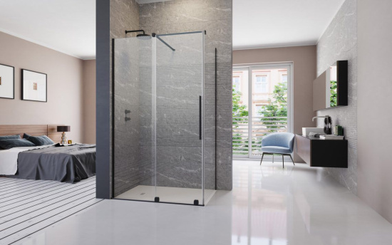 Душевой уголок Radaway Furo Black KDJ 110x70 L