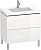 Тумба с раковиной Duravit L-Cube 80, напольная, глянцевая белая