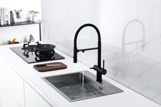 Смеситель для кухни Paulmark Magneto Ma213118-401 PVD антрацит