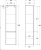 Пенал Villeroy & Boch Venticello A95102 L, glossy white, с белыми ручками
