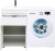 Тумба с раковиной Aquanet Токио 120 L белая напольная, 1 ящик, 2 дверцы