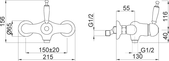 Смеситель для душа Migliore Oxford ML.OXF-6338.BI.BR бронза
