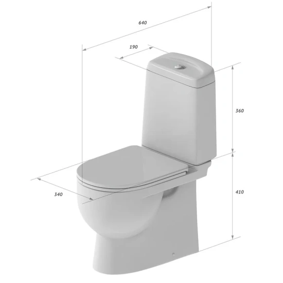 Унитаз-компакт Sanita luxe Best luxe с микролифтом