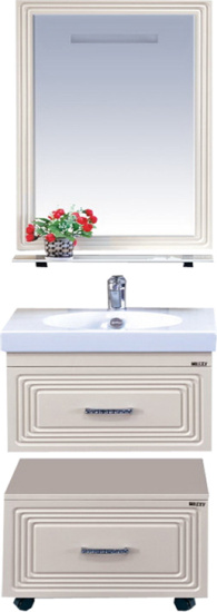 Зеркало Misty Европа 60 бежевое, с подсветкой