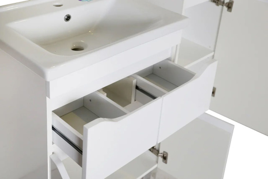 Тумба с раковиной ASB-Mebel Бари 60-2.2 белая