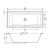 Акриловая ванна Riho Still Square 180x80 Fall