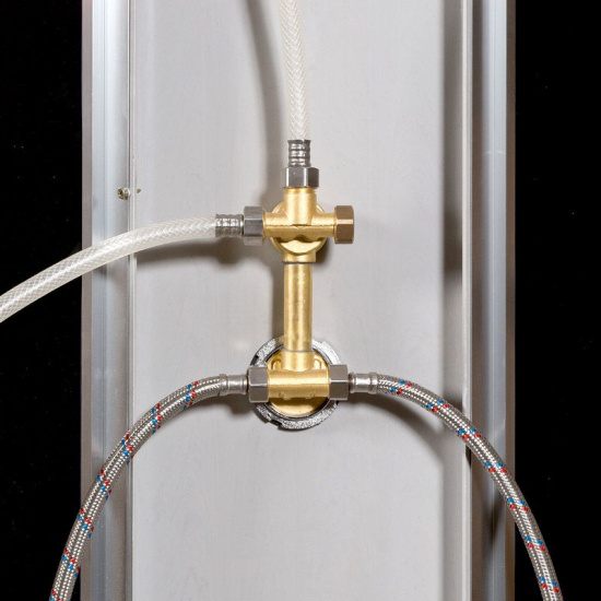 Душевая кабина DTO BM1510 N с LED-подсветкой и гидромассажем