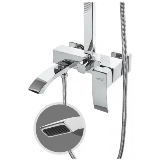 Душевая стойка Hansberge H5077C1, хром