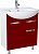 Тумба с раковиной Bellezza Альфа 65 красная с ящиком