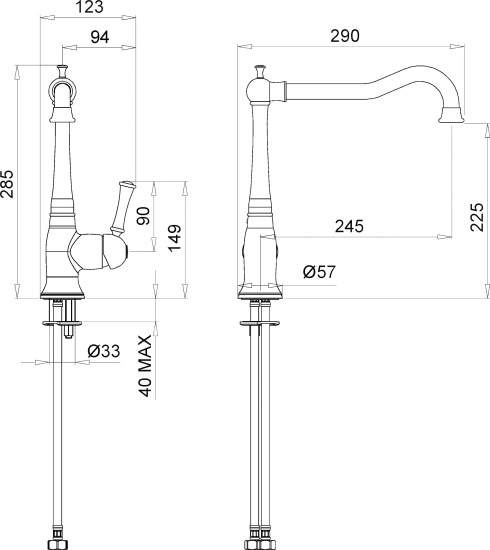 Смеситель для кухни Migliore Dallas ML.CUC-6882.BR бронза
