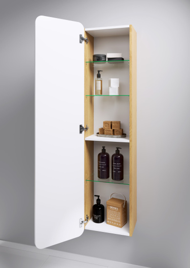 Шкаф-пенал Aqwella Basic 35 дуб золотой