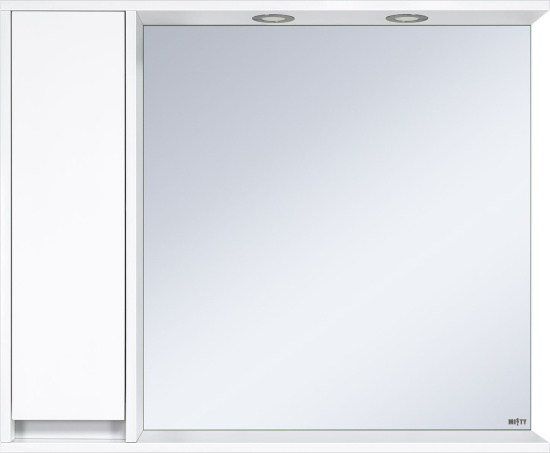 Зеркало Misty Алиса 90 L с подсветкой белое