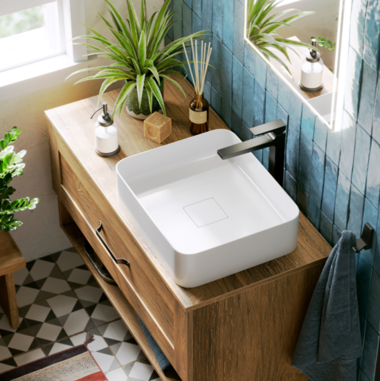 Тумба с раковиной Aqwella Craft 80 дуб балтийский