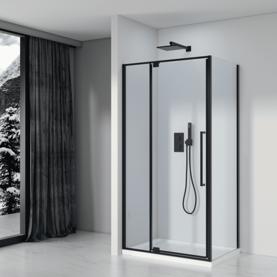 Душевой уголок Black&White Stellar Wind S818 BC 100х80