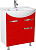 Тумба под раковину Bellezza Альфа 65 красная с ящиком