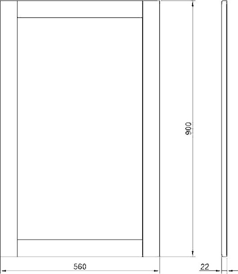 Зеркало ValenHouse Эйвори 60 серое