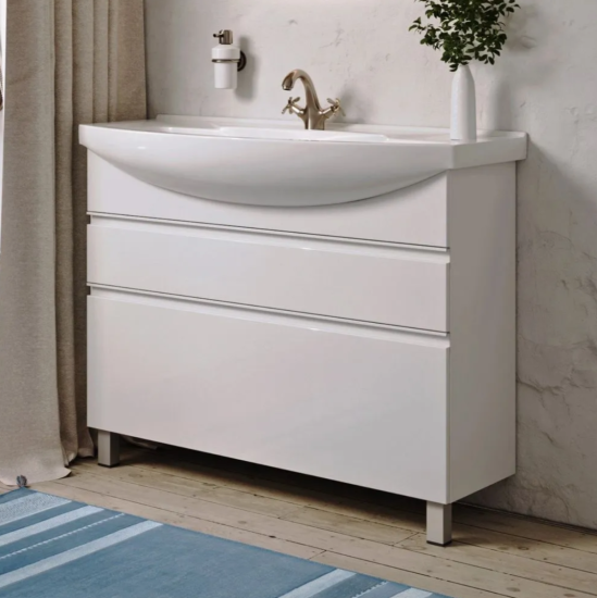 Тумба с раковиной Aqwella Rodos 105 напольная