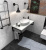 Столешница с раковиной 1MarKa Grunge Loft 80 бетон светлый