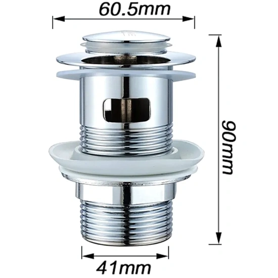 Донный клапан для раковины CeramaLux RD013 хром
