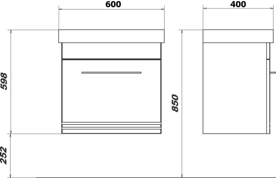Мебель для ванной Sanstar Мира 60