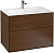 Тумба с раковиной Villeroy & Boch Finion 80 walnut veneer, с настенным освещением