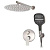 Душевая система Hansberge H6090NK, никель