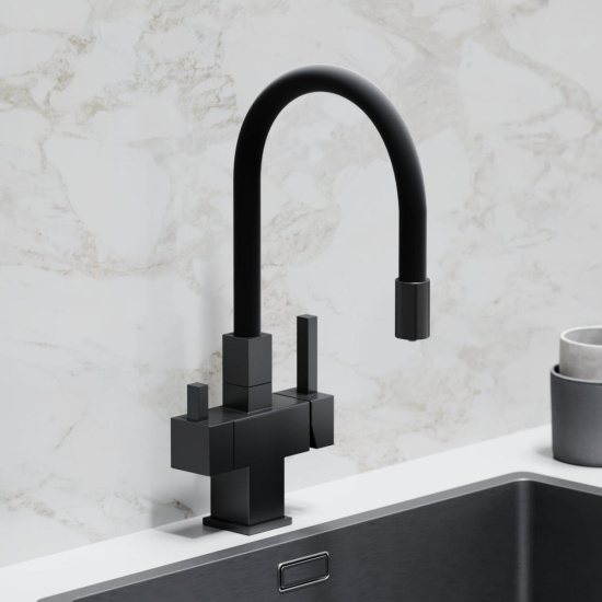 Смеситель для кухни Sancos Arno SC4005MB, матовый черный