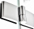Душевая дверь в нишу Ravak SMSD2-110 A L Transparent, профиль хром