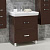 Тумба с раковиной Aquaton Америна Н 70 темно-коричневая, напольная