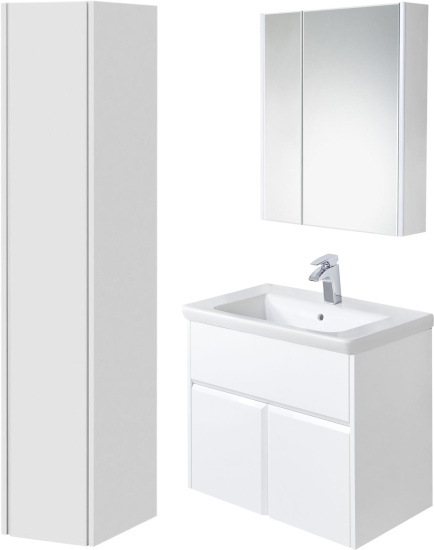 Зеркало-шкаф Roca UP 60 L, белое, с подсветкой