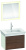 Тумба с раковиной Duravit White Tulip 75 2 ящика, американский орех, белый шелковисто-матовый