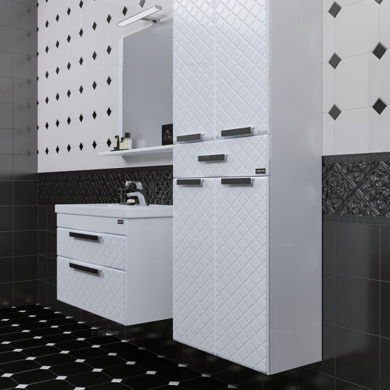 Мебель для ванной СанТа Калипсо Люкс 80 подвесная 2 ящика