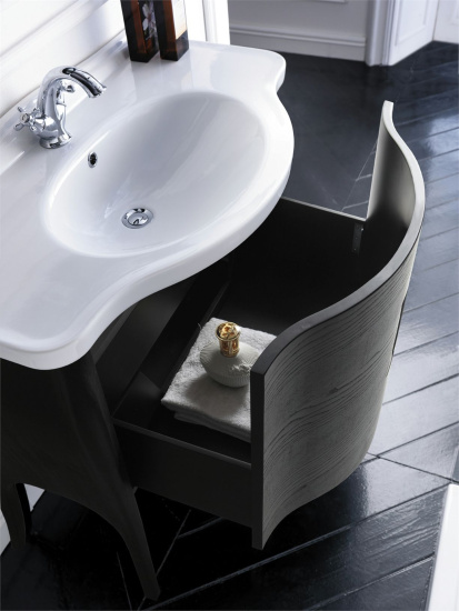 Тумба с раковиной Galassia Ethos 8478 110 см черный дуб