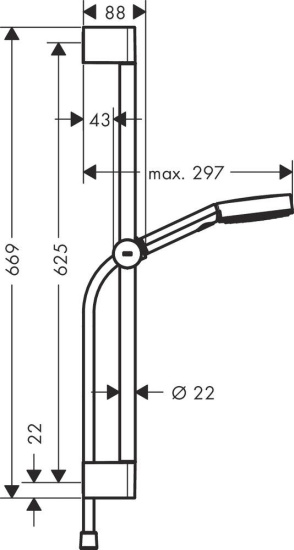 Душевой гарнитур Hansgrohe Pulsify Relaxation 105 3jet 24161670 EcoSmart
