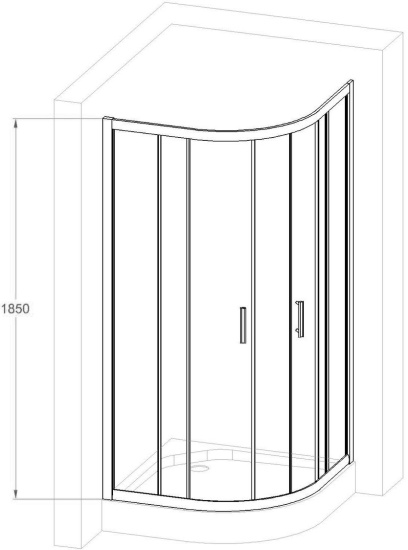 Душевой уголок Royal Bath HKD RB100 HKD-C-CH 100x100