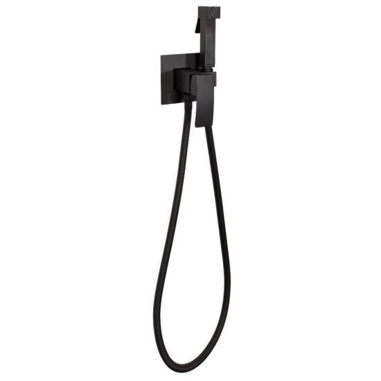 Гигиенический душ Hansberge H3077BL со смесителем, черный