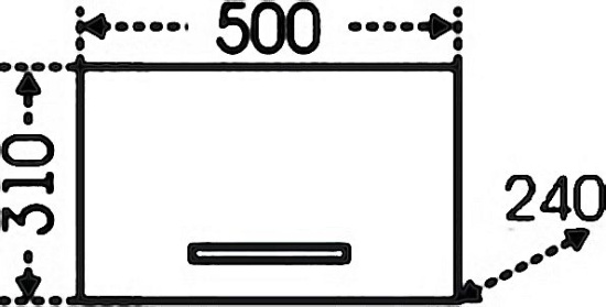 Шкаф СанТа Омега 50 горизонтальный
