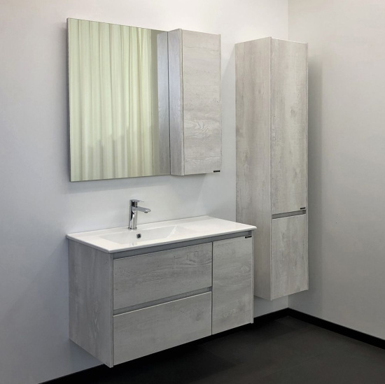 Тумба с раковиной Comforty Бремен 90 дуб белый