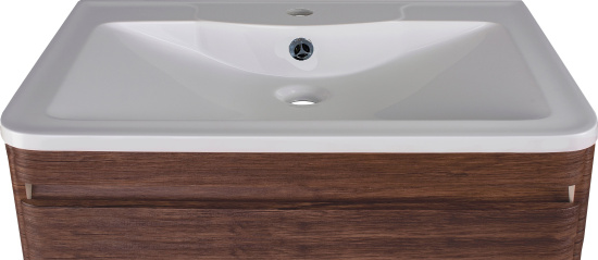 Тумба с раковиной Style Line Атлантика 90 Люкс Plus, подвесная, старое дерево