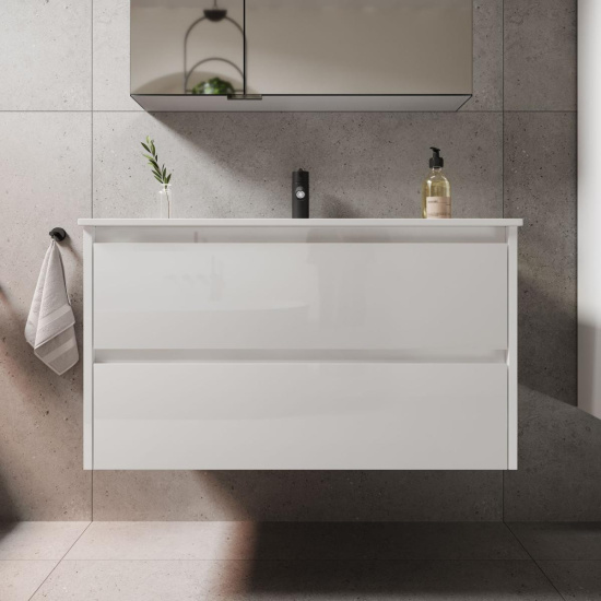 Мебель для ванной Sancos Libra 90 белый глянец
