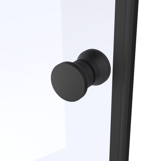 Шторка на ванну Vegas Glass  ZV+ZVF Protec 190*75 02М Moru, профиль черный матовый, стекло Moru