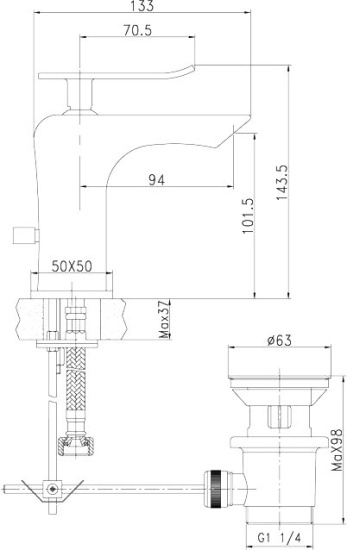 Душевой комплект Lemark Contest LM5814CW + LM5806CW