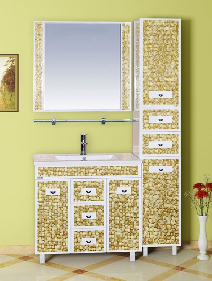 Зеркало Misty Морена 90 золотая мозаика