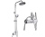 Душевая стойка Frap F2449-20, белый/хром Душевая стойка Frap F2449-20, белый/хром