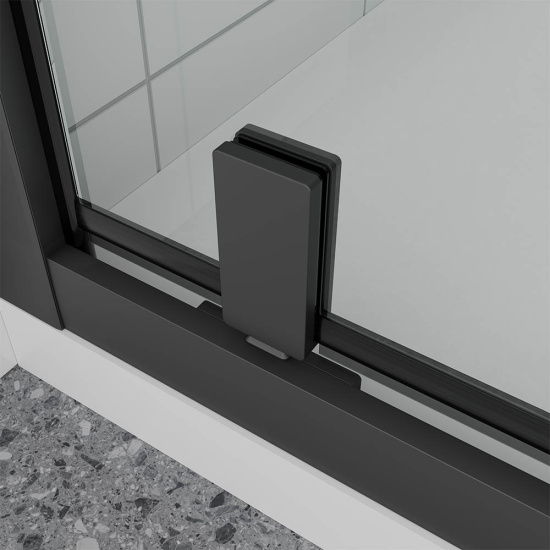 Душевая дверь в нишу Veconi Ottimo P30 B OP30B-90-07-C9, профиль черный матовый, стекло матовое