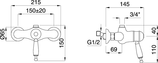 Смеситель для душа Migliore Oxford ML.OXF-6337.BI.DO термостат, золото