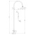 Душевая стойка Rav Slezak Labe L081.5/3SM Душевая стойка Rav Slezak Labe L081.5/3SM