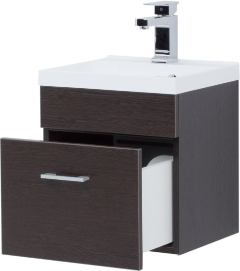 Тумба с раковиной Aquanet Нота 40 венге