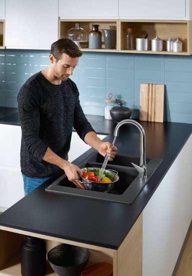 Смеситель для кухни Hansgrohe Talis M51 73851000, хром