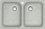Мойка кухонная ZETT lab. T260Q010 светло-серая